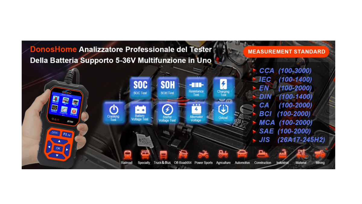 Come Funzionano le Batterie al Piombo-Acido nelle Attuali Tendenze dell'Industria delle Batterie | IT - DonosHome - OBD2 scanner,Battery tester,tuning,Car Ambient Lighting