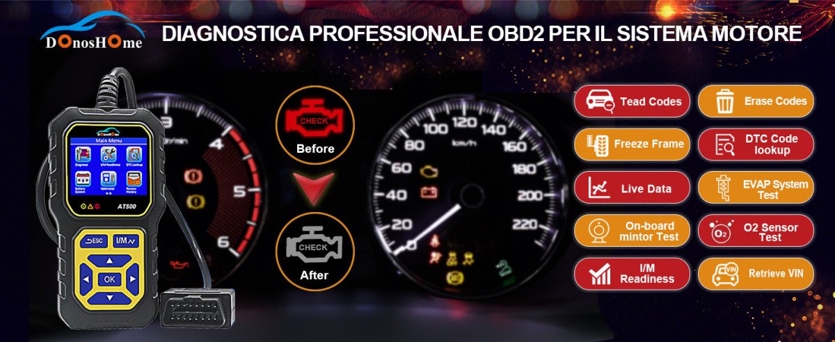 L'evoluzione e l'impatto degli scanner OBD2 nell'industria automobilistica | IT - DonosHome - OBD2 scanner,Battery tester,tuning,Car Ambient Lighting