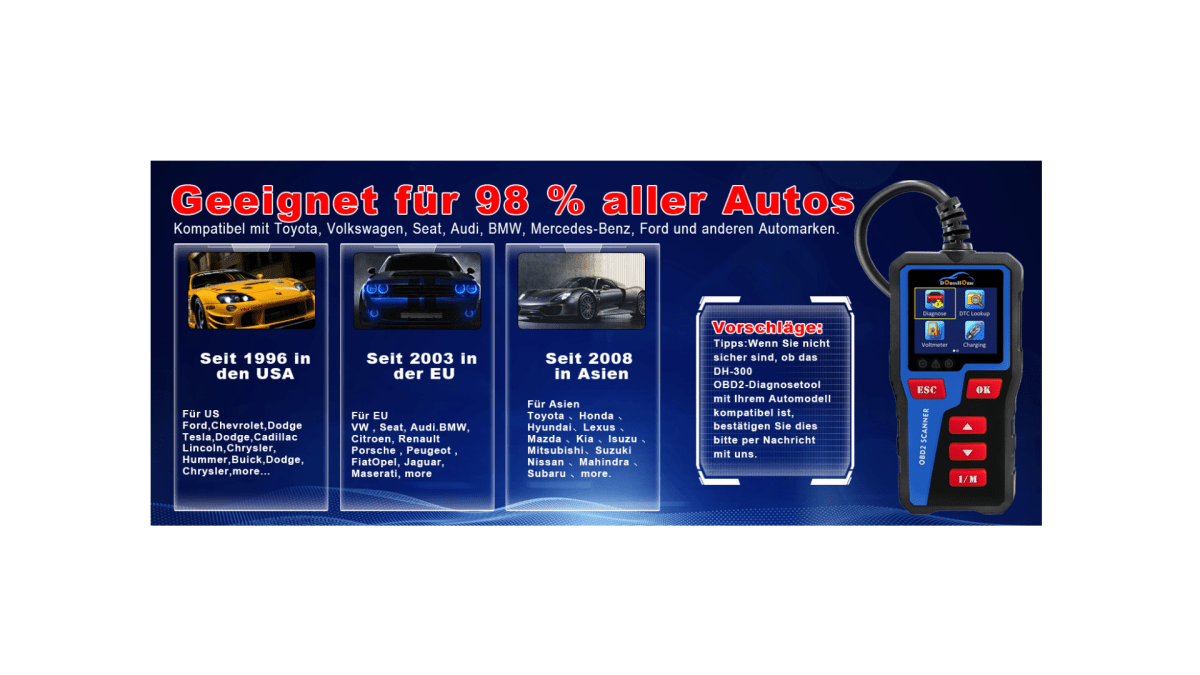 Wie kann man diesen OBD2 diagnosegerät auf Deutsch umstellen? | DE - DonosHome - OBD2 scanner,Battery tester,tuning,Car Ambient Lighting