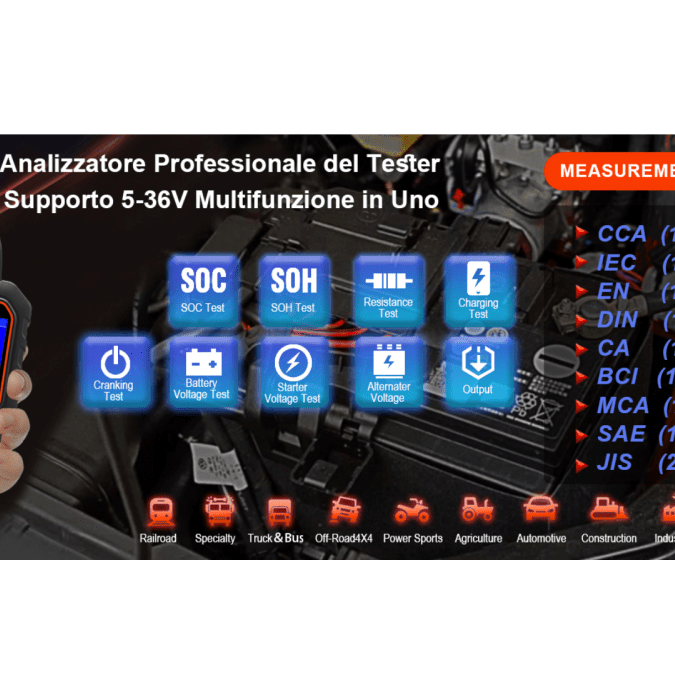 Come Misurare la Resistenza Interna delle Batterie: Metodi e Implicazioni | IT - DonosHome - OBD2 scanner,Battery tester,tuning,Car Ambient Lighting