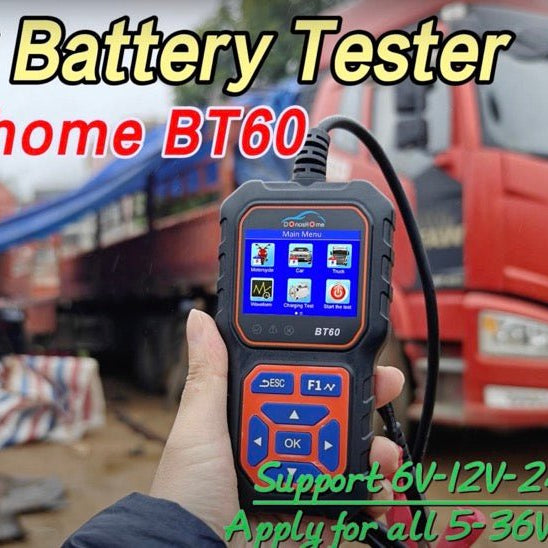DonosHome BT60 Battery Tester for Cars Trucks ATV Boat Motorcycle Car 5-36V 100-3000 CCA Battery - DonosHome - OBD2 scanner,Battery tester,tuning,Car Ambient Lighting