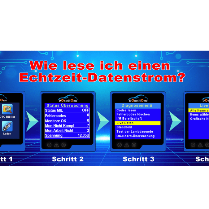 Wie verwende ich die DTCLook-Funktionen des DonosHome DH300 OBD2 Diagnosegerät? ｜ DE - DonosHome - OBD2 scanner,Battery tester,tuning,Car Ambient Lighting