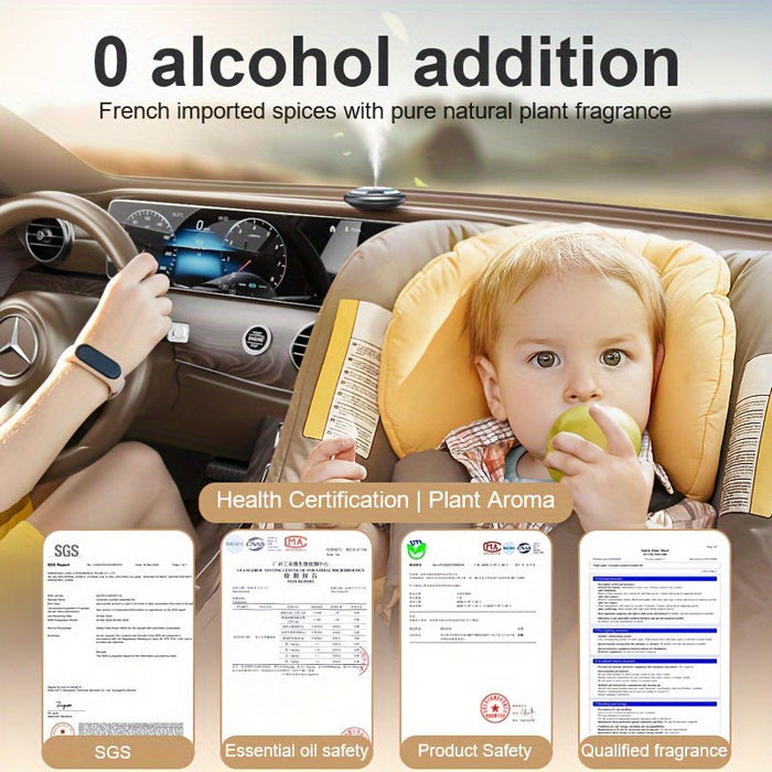 GenceBil Smart Car Air Freshener with Ambient Light, Each Bottle Perfume Lasts 4 Months, Adjustable Concentration, Auto On/Off, Built-in Battery - DonosHome - OBD2 scanner,Battery tester,tuning,Car Ambient Lighting