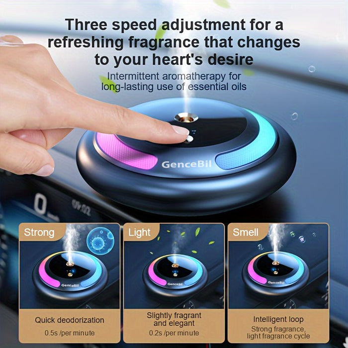 GenceBil Smart Car Air Freshener with Ambient Light, Each Bottle Perfume Lasts 4 Months, Adjustable Concentration, Auto On/Off, Built-in Battery - DonosHome - OBD2 scanner,Battery tester,tuning,Car Ambient Lighting