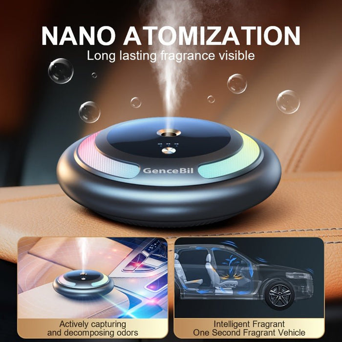 GenceBil Smart Car Air Freshener with Ambient Light, Each Bottle Perfume Lasts 4 Months, Adjustable Concentration, Auto On/Off, Built-in Battery - DonosHome - OBD2 scanner,Battery tester,tuning,Car Ambient Lighting